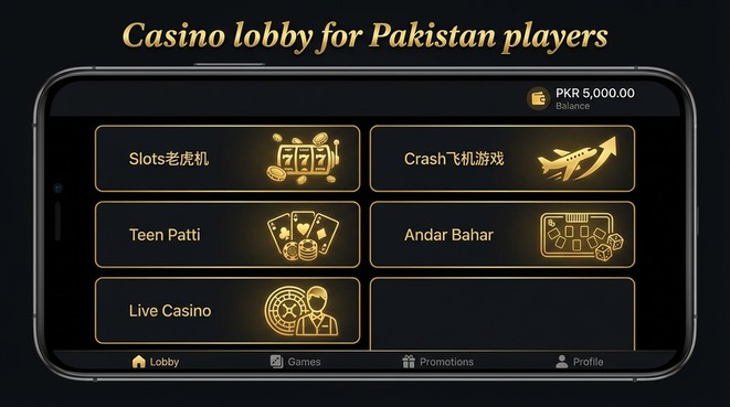 Lobby view of mwin for Pakistan users - 4